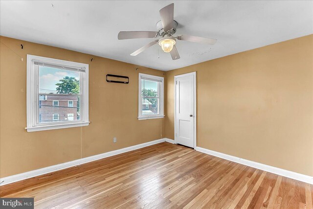 1240 Harding Dr, Havertown, PA 19083 - unfurnished room featuring light wood finished floors and ceiling fan