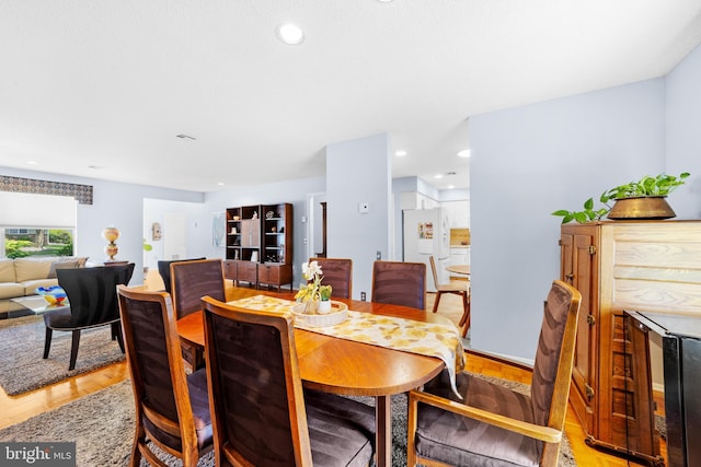 738 Prospect Rd, Monroe Township, NJ 08831 - dining space with light wood-type flooring and recessed lighting