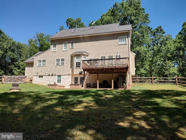 8602 General Sykes Cir, Fredericksburg, VA 22407 - back of house featuring a wooden deck
