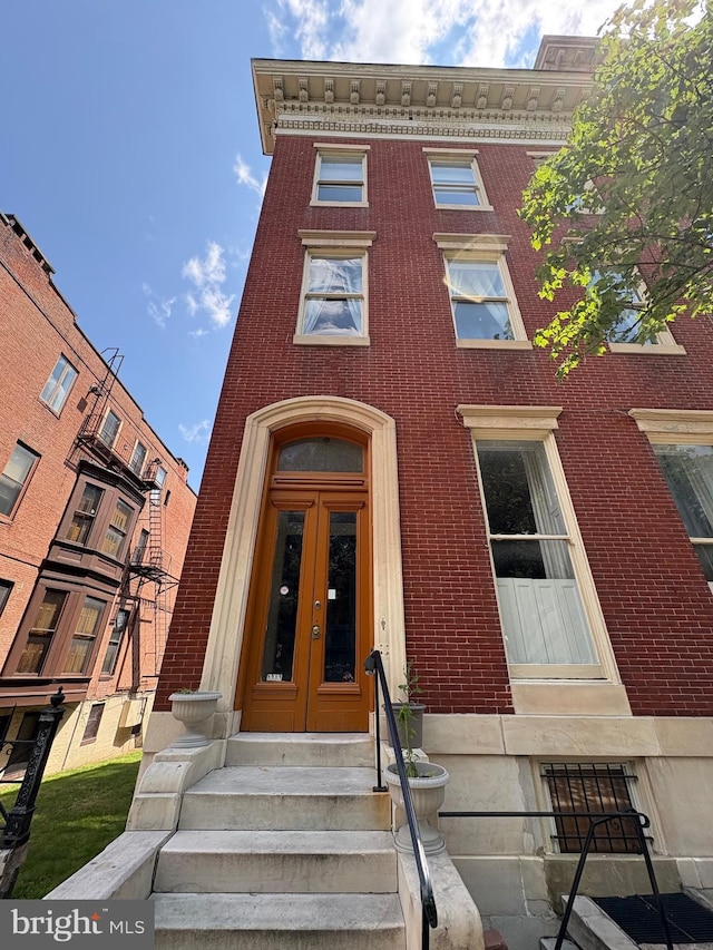 1313 Eutaw Pl, Baltimore, MD 21217 - view of property with entry steps