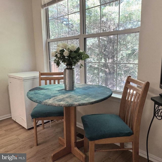 6820 Jade Ct, Capitol Heights, MD 20743 - dining room featuring wood finished floors and baseboards