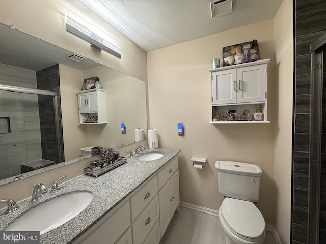 6820 Jade Ct, Capitol Heights, MD 20743 - bathroom with double vanity and a stall shower