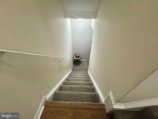 6820 Jade Ct, Capitol Heights, MD 20743 - staircase with baseboards and carpet