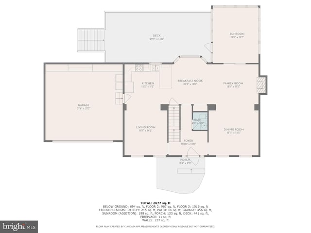1406 Valebrook Ln, Herndon, VA 20170 - view of property floor plan