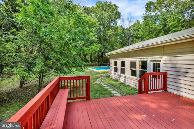 1216 Steamboat Rd, Shady Side, MD 20764 - deck with an outdoor pool