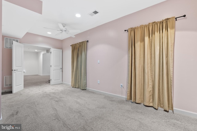 7027 Sand Cherry Way, Clinton, MD 20735 - carpeted spare room with ceiling fan, baseboards, and recessed lighting