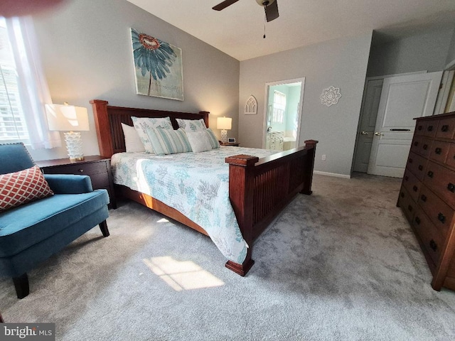 63 Briarwood Dr, Little Egg Harbor Twp, NJ 08087 - bedroom featuring carpet flooring, baseboards, and a ceiling fan