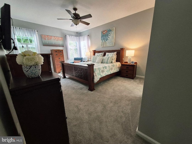 63 Briarwood Dr, Little Egg Harbor Twp, NJ 08087 - carpeted bedroom with multiple windows, ceiling fan, and baseboards