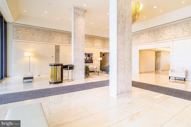 2700 Virginia Ave NW Unit 109, Washington, DC 20037 - lobby with recessed lighting and a towering ceiling