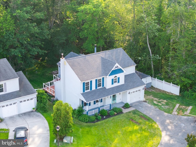37 W Kapok, Newark, DE 19702 - aerial view of property and surrounding area with a forest