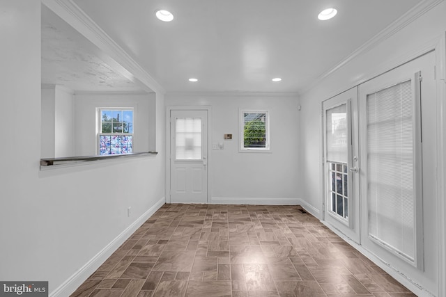224 E Washington St, Riverside, NJ 08075 - foyer entrance with ornamental molding and recessed lighting