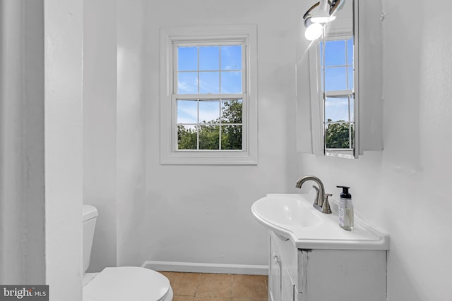 224 E Washington St, Riverside, NJ 08075 - half bath featuring vanity and tile patterned flooring