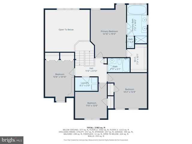 17542 Falls Pl, Round Hill, VA 20141 - home floor plan