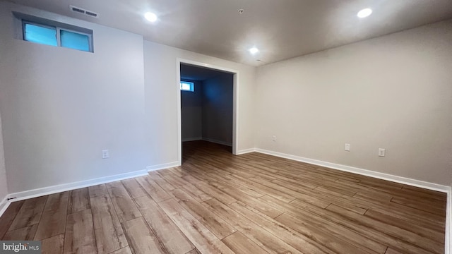 4904 Brookside Ct, Coopersburg, PA 18036 - empty room with wood finished floors, baseboards, and recessed lighting
