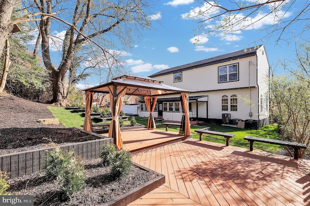 11921 Coronada Pl, Kensington, MD 20895 - deck featuring a gazebo