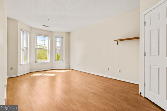 7432 Hindon Cir Unit B1-204, Windsor Mill, MD 21244 - empty room with light wood-type flooring and a textured ceiling