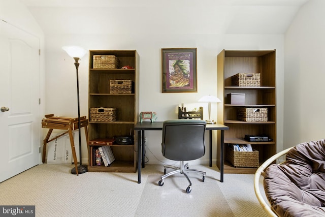 135 Jacobia Dr Unit H-3, Pasadena, MD 21122 - home office featuring carpet floors and lofted ceiling