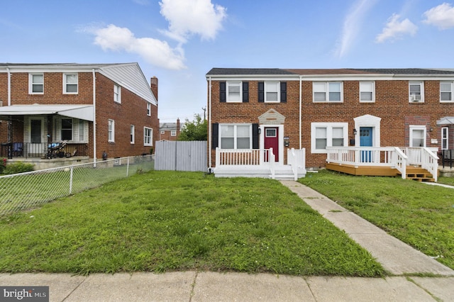 1964 Guy Way, Dundalk, MD 21222 - view of property featuring brick siding and a deck
