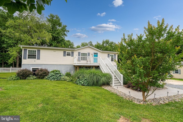 315 Robinhood Rd, Havre De Grace, MD 21078 - view of front of home featuring stairs and a wooden deck