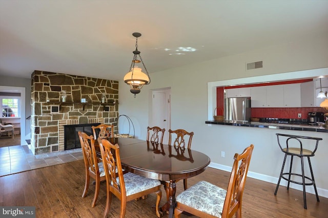 896 Hershey Heights Rd, Hanover, PA 17331 - dining room with wood finished floors