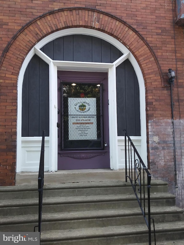 3356 N 22nd St, Philadelphia, PA 19140 - doorway to property with brick siding