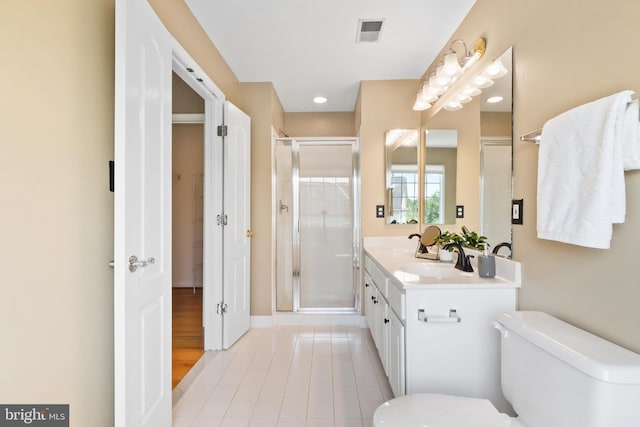 13619 Red Squirrel Way, Herndon, VA 20171 - bathroom featuring double vanity, a stall shower, and tile patterned floors