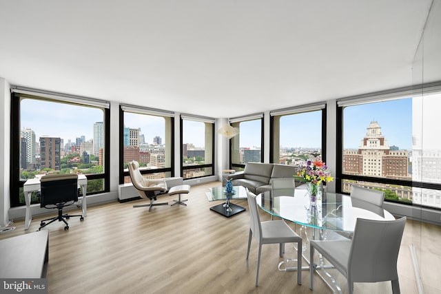 210 Locust St Unit 19Gw, Philadelphia, PA 19106 - sunroom / solarium featuring a view of skyline and healthy amount of natural light