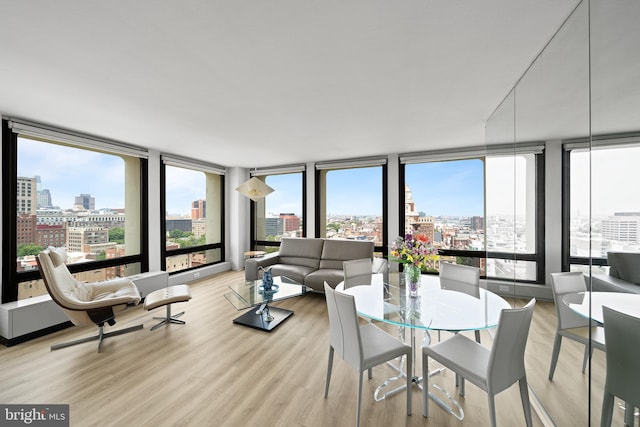 210 Locust St Unit 19Gw, Philadelphia, PA 19106 - sunroom with a city view and healthy amount of natural light