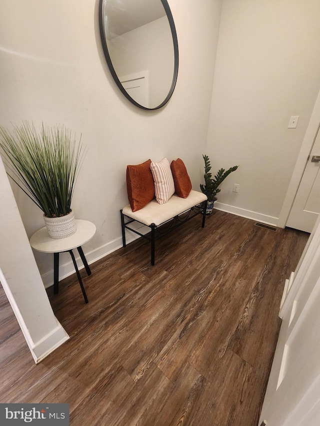 114 Furies St, Smyrna, DE 19977 - sitting room featuring dark wood-style flooring and baseboards
