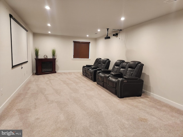 114 Furies St, Smyrna, DE 19977 - cinema featuring recessed lighting, carpet flooring, and baseboards