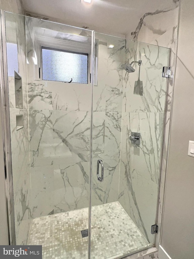 1753 Willard St NW Unit 3, Washington, DC 20009 - bathroom with a marble finish shower