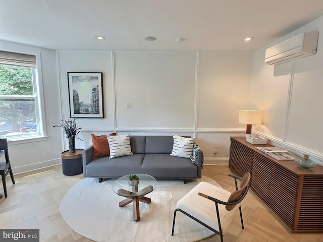 1753 Willard St NW Unit 3, Washington, DC 20009 - living room featuring an AC wall unit