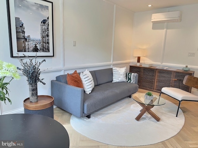 1753 Willard St NW Unit 3, Washington, DC 20009 - living room featuring a wall unit AC