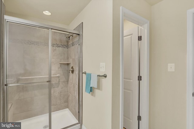 8346 Daydream Cres, Pasadena, MD 21122 - bathroom with a shower stall and recessed lighting