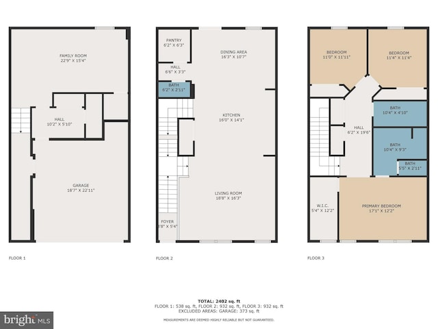 8346 Daydream Cres, Pasadena, MD 21122 - home floor plan