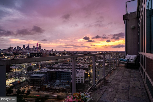 901 N Penn St Unit F2003, Philadelphia, PA 19123 - balcony featuring a view of skyline