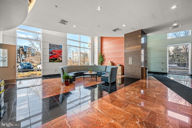 901 N Penn St Unit F2003, Philadelphia, PA 19123 - building lobby featuring recessed lighting and a high ceiling