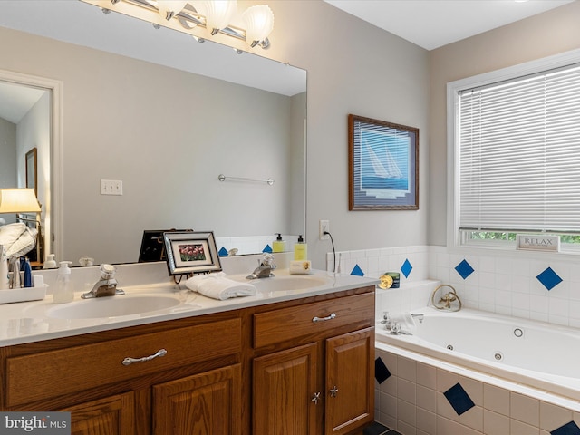 106 Barb Ct, Stephens City, VA 22655 - full bath featuring double vanity and a jetted tub