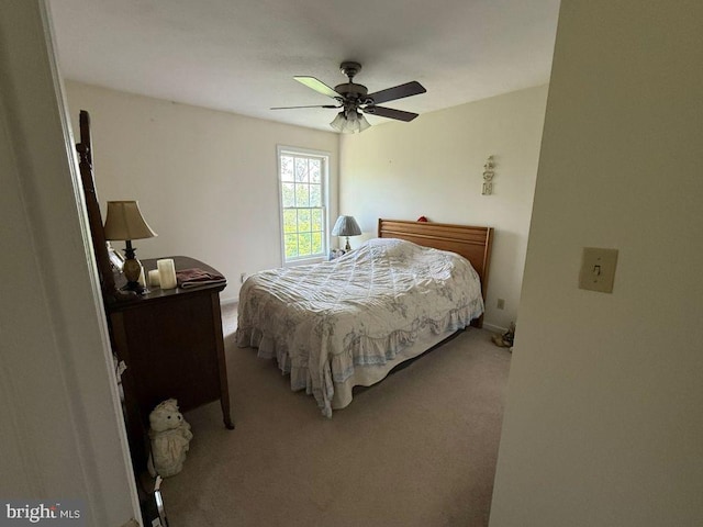 530 Glenhaven Dr, Glenshaw, PA 15116 - carpeted bedroom with ceiling fan and baseboards