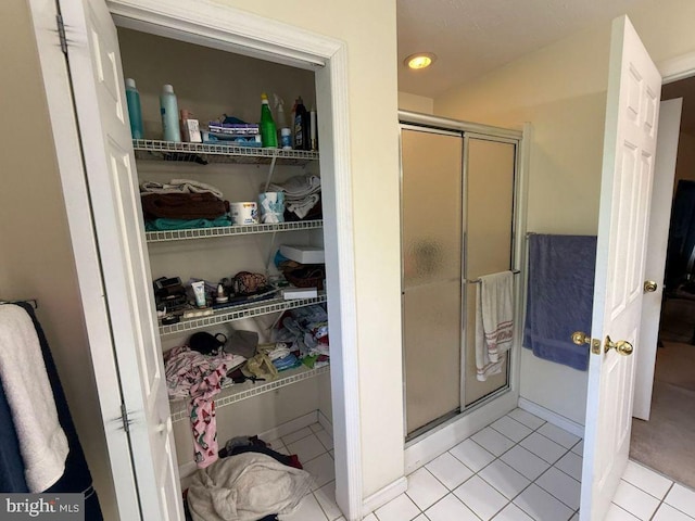 530 Glenhaven Dr, Glenshaw, PA 15116 - full bath featuring a shower stall, tile patterned floors, and recessed lighting