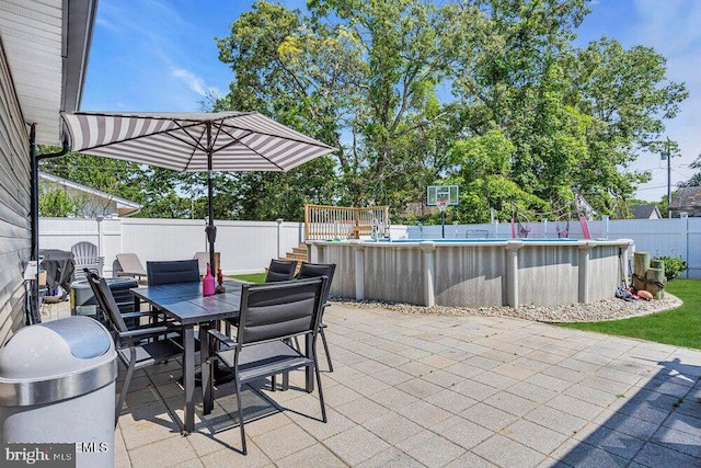 111 Lawrence Dr, Lanoka Harbor, NJ 08734 - fenced backyard with outdoor dining space