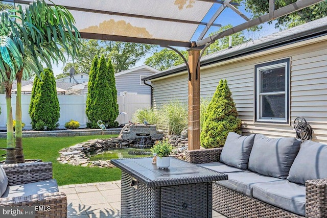 111 Lawrence Dr, Lanoka Harbor, NJ 08734 - view of patio with an outdoor hangout area