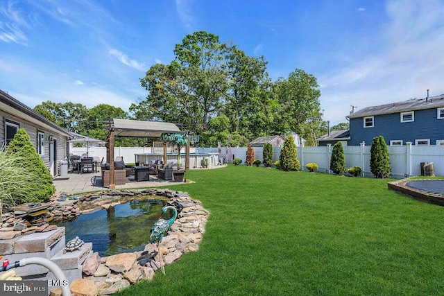 111 Lawrence Dr, Lanoka Harbor, NJ 08734 - view of yard featuring a patio and an outdoor hangout area
