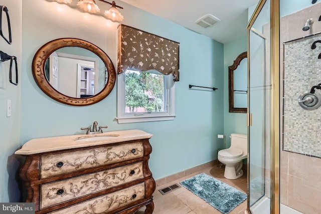 3528 Cohasset Ave, Annapolis, MD 21403 - full bath with a shower stall, tile patterned flooring, and vanity