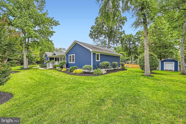 3528 Cohasset Ave, Annapolis, MD 21403 - view of side of property featuring a garage and an outbuilding