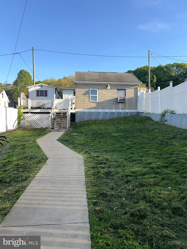 718 W Pine St, Shamokin, PA 17872 - rear view of house featuring a deck
