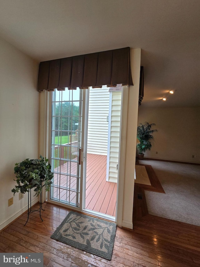 721 Kincaid Mills Ln, Wallingford, PA 19086 - doorway to outside with hardwood / wood-style flooring