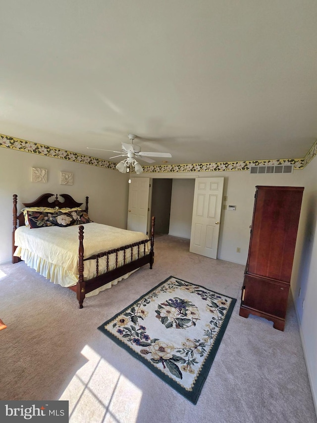 721 Kincaid Mills Ln, Wallingford, PA 19086 - carpeted bedroom with ceiling fan