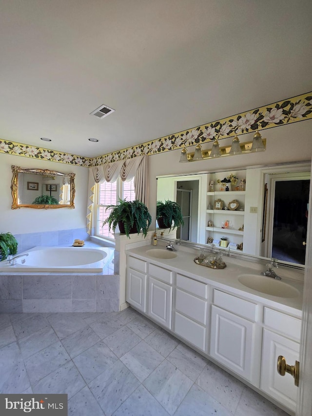 721 Kincaid Mills Ln, Wallingford, PA 19086 - full bath featuring a bath and double vanity