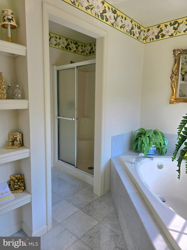 721 Kincaid Mills Ln, Wallingford, PA 19086 - bathroom featuring a stall shower and a bath